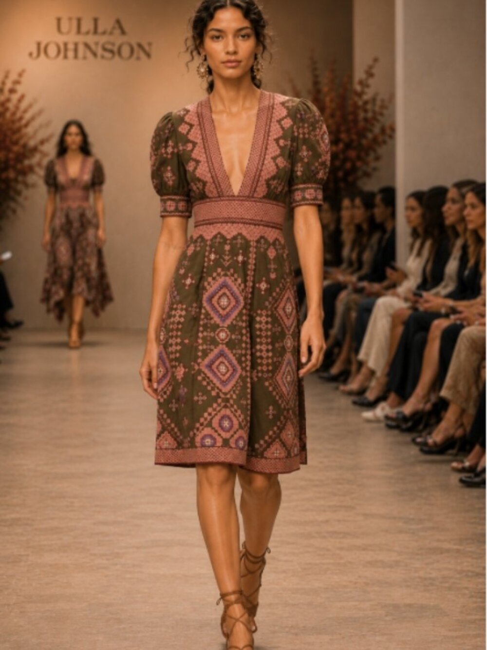 NWOT ULLA JOHNSON Alima Dress in Army XS $1,250